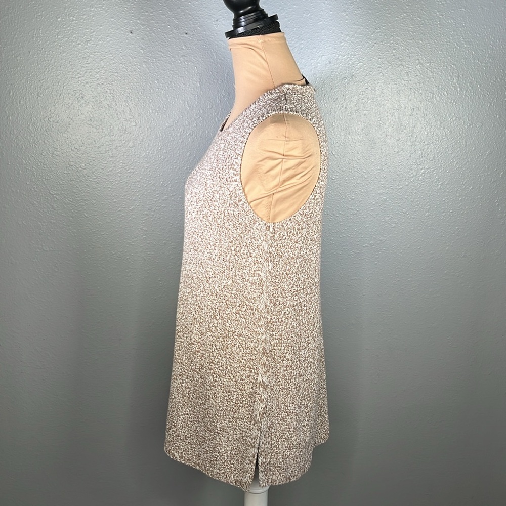 G by Giuliana sleeveless crewneck cream knit tunic sweater size M | coastal - Picture 2 of 8